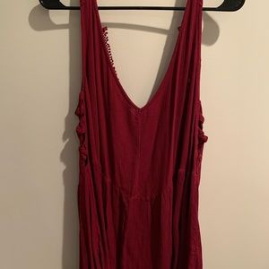 Free People wine mini dress
